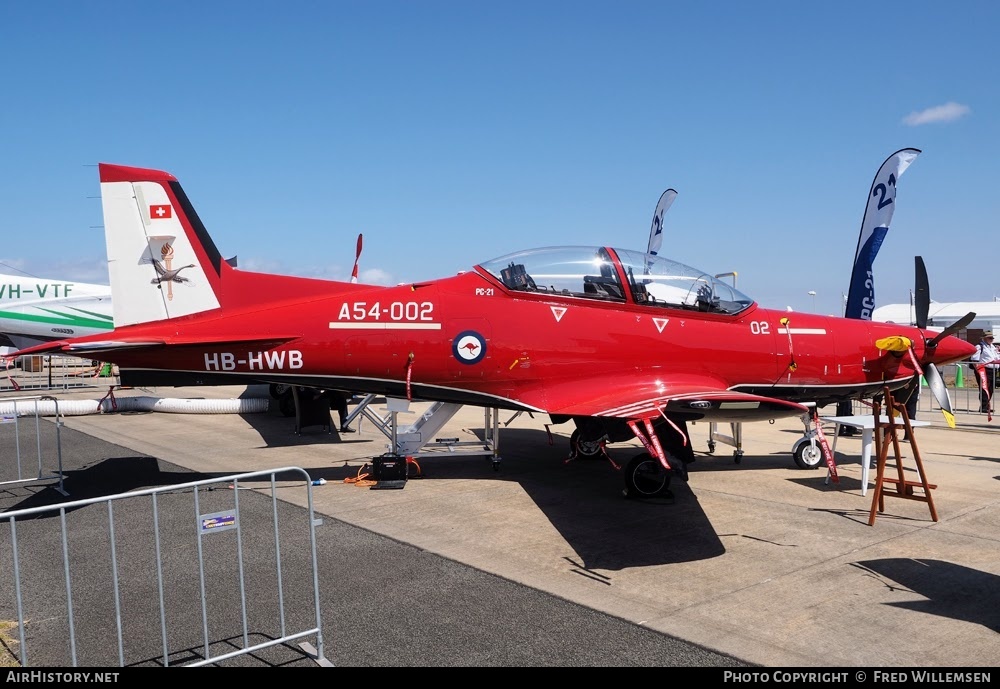 Aircraft Photo of HB-HWB / A54-002 | Pilatus PC-21 | Pilatus | AirHistory.net #763016