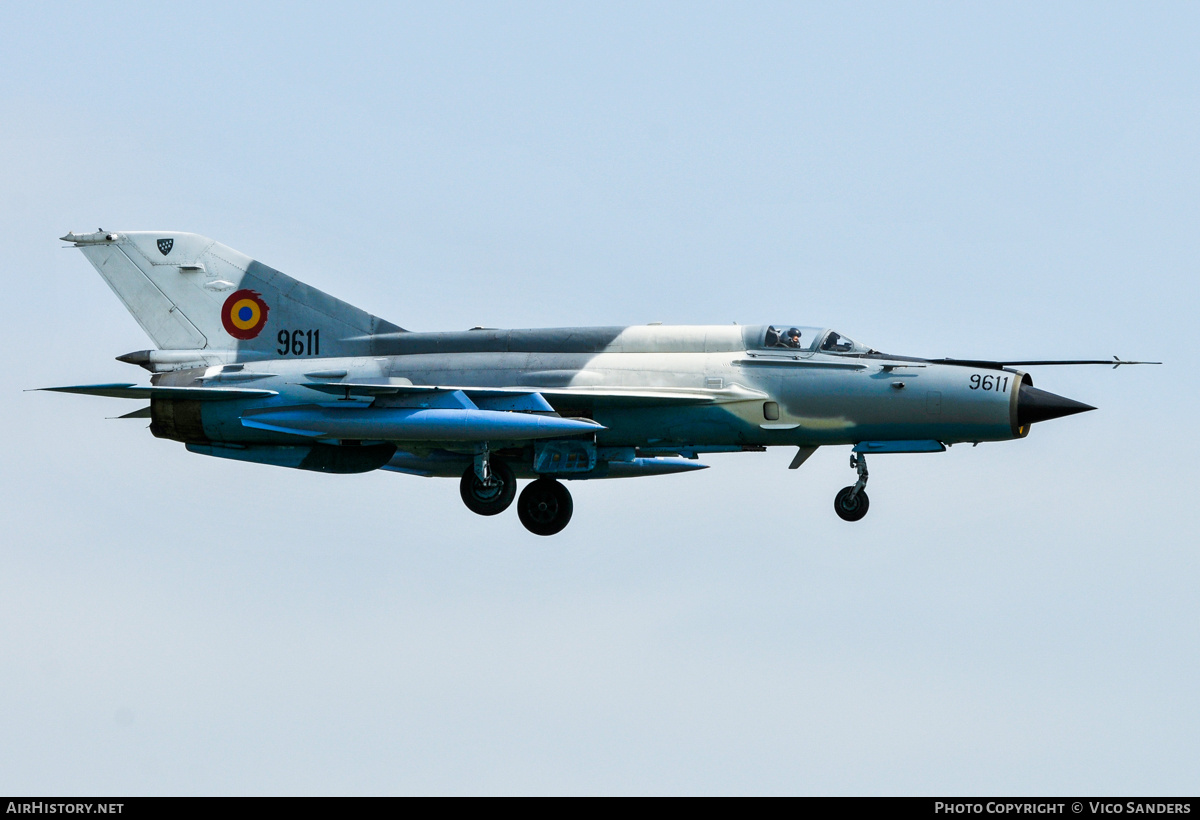 Aircraft Photo of 9611 | Mikoyan-Gurevich MiG-21MF-75 Lancer C | Romania - Air Force | AirHistory.net #763018