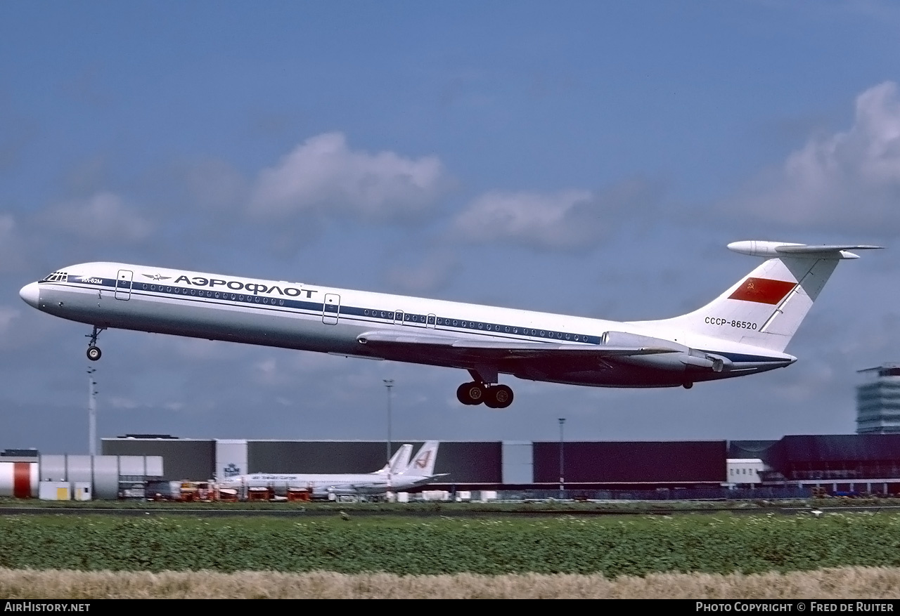 Aircraft Photo of CCCP-86520 | Ilyushin Il-62M | Aeroflot | AirHistory.net #763107