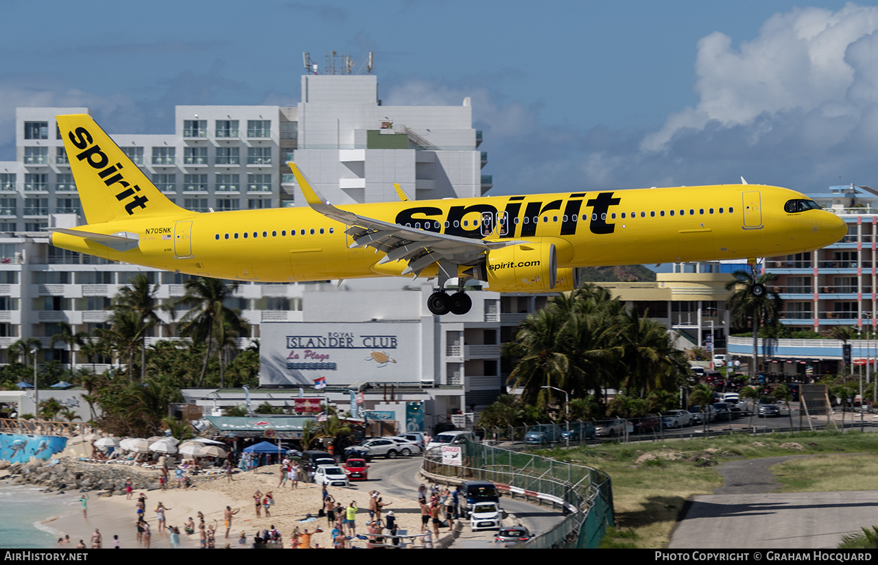 Aircraft Photo of N705NK | Airbus A321-271NX | Spirit Airlines | AirHistory.net #763145