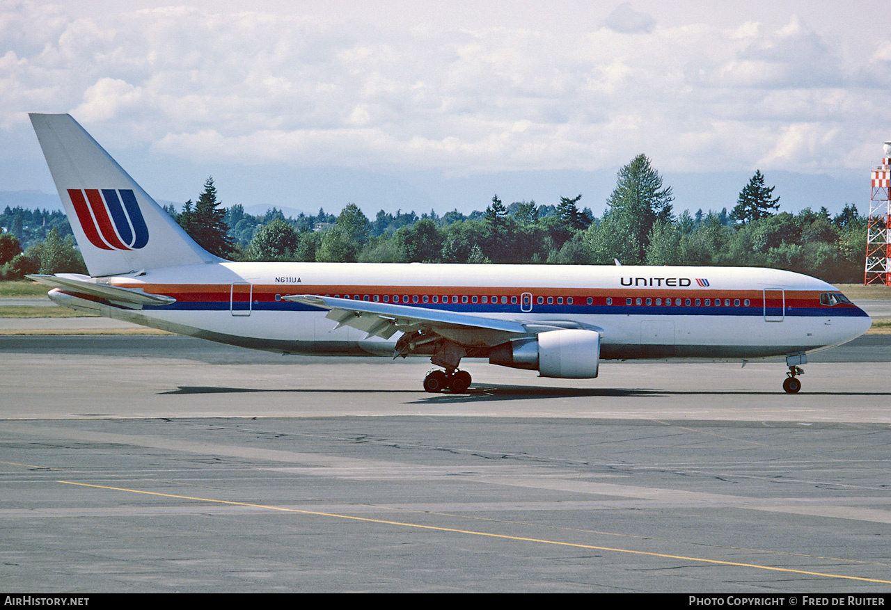 Aircraft Photo of N611UA | Boeing 767-222 | United Airlines | AirHistory.net #763146