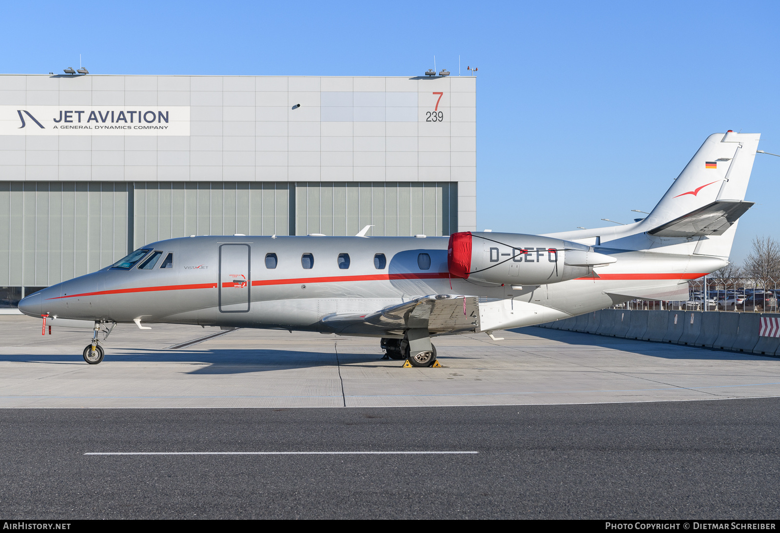 Aircraft Photo of D-CEFO | Cessna 560XL Citation XLS+ | VistaJet | AirHistory.net #763188