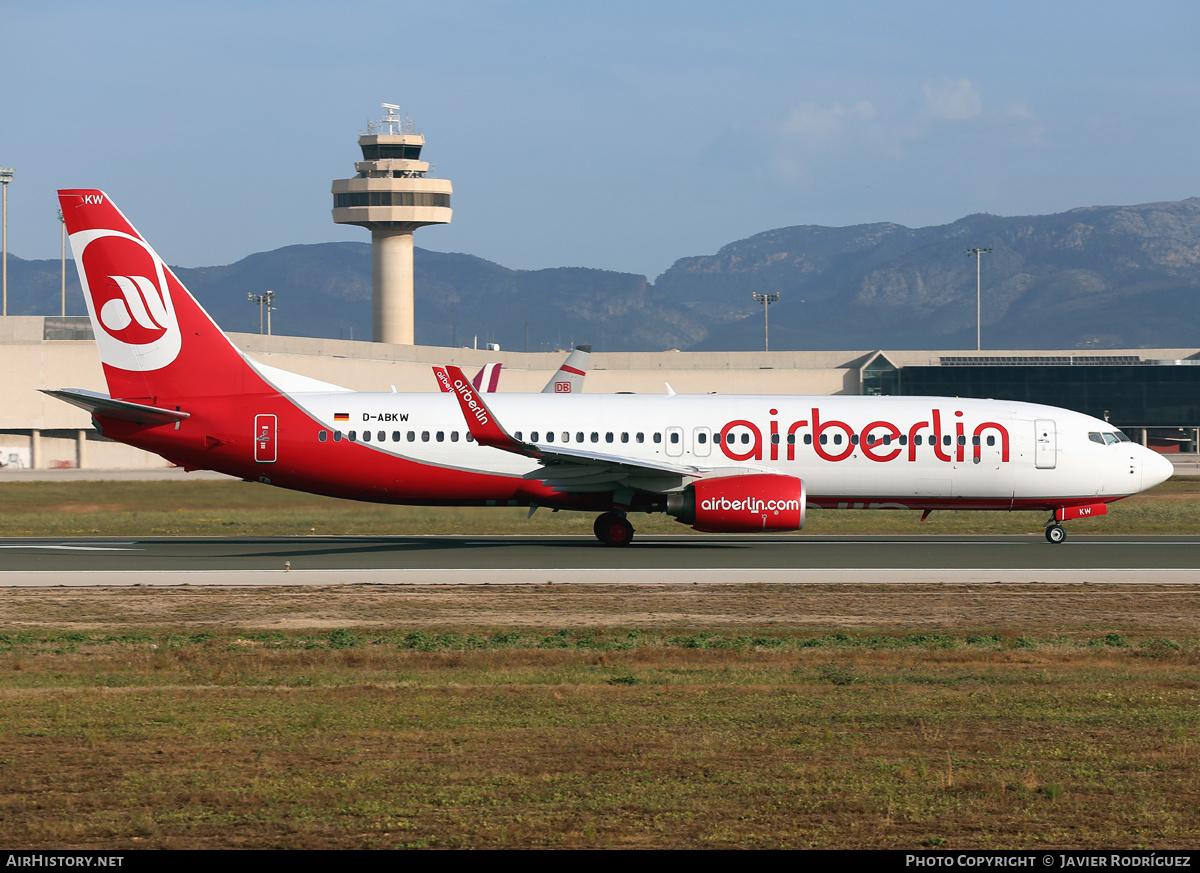 Aircraft Photo of D-ABKW | Boeing 737-86J | Air Berlin | AirHistory.net #763219