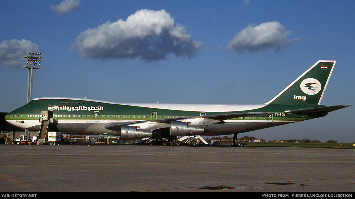 Aircraft Photo of YI-AGN | Boeing 747-270C/SCD | Iraqi Airways | AirHistory.net #763224