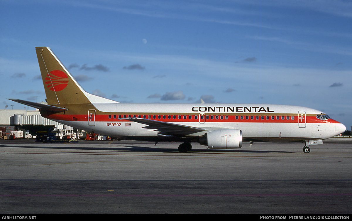Aircraft Photo of N59302 | Boeing 737-3T0 | Continental Airlines | AirHistory.net #763227