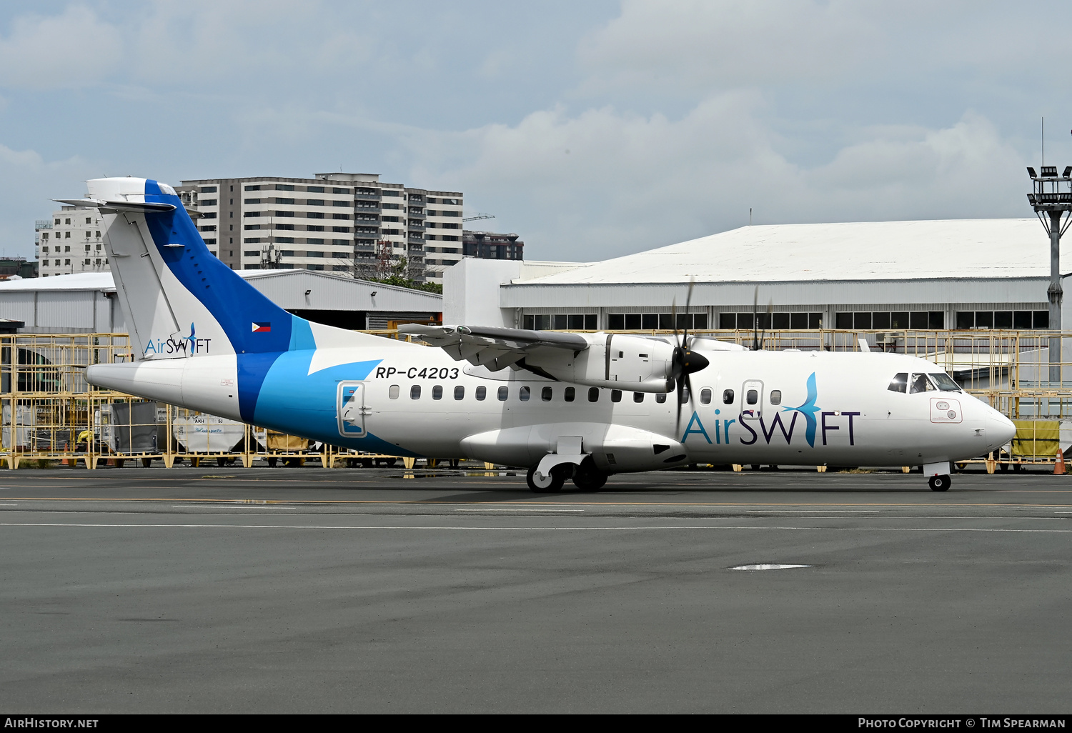 Aircraft Photo of RP-C4203 | ATR ATR-42-500 | AirSwift | AirHistory.net #763262