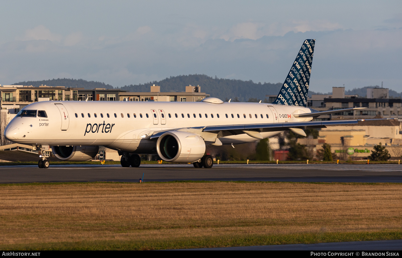 Aircraft Photo of C-GKQY | Embraer 195-E2 (ERJ-190-400) | Porter Airlines | AirHistory.net #763290
