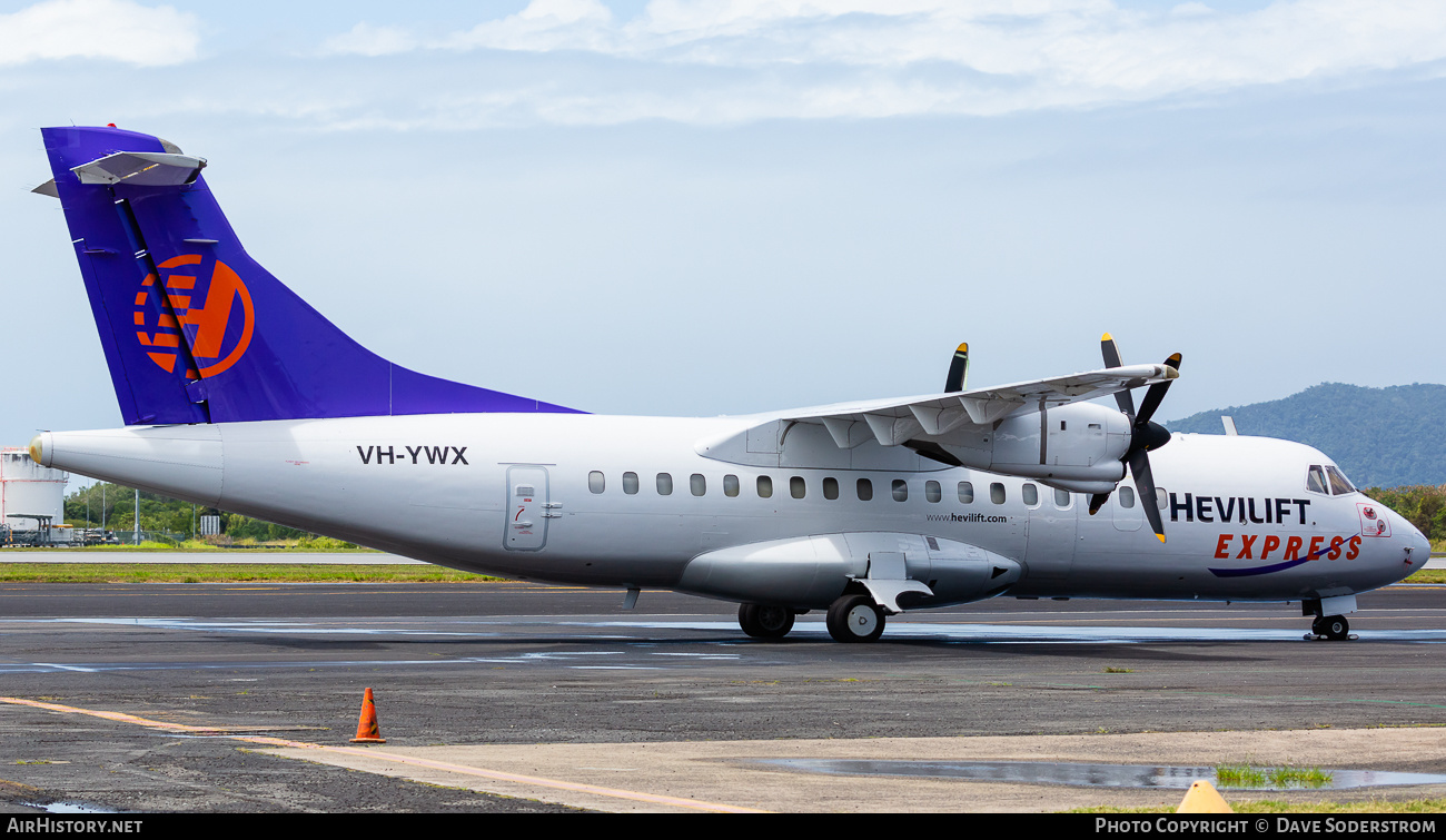 Aircraft Photo of VH-YWX | ATR ATR-42-300 | Hevilift | AirHistory.net #763313