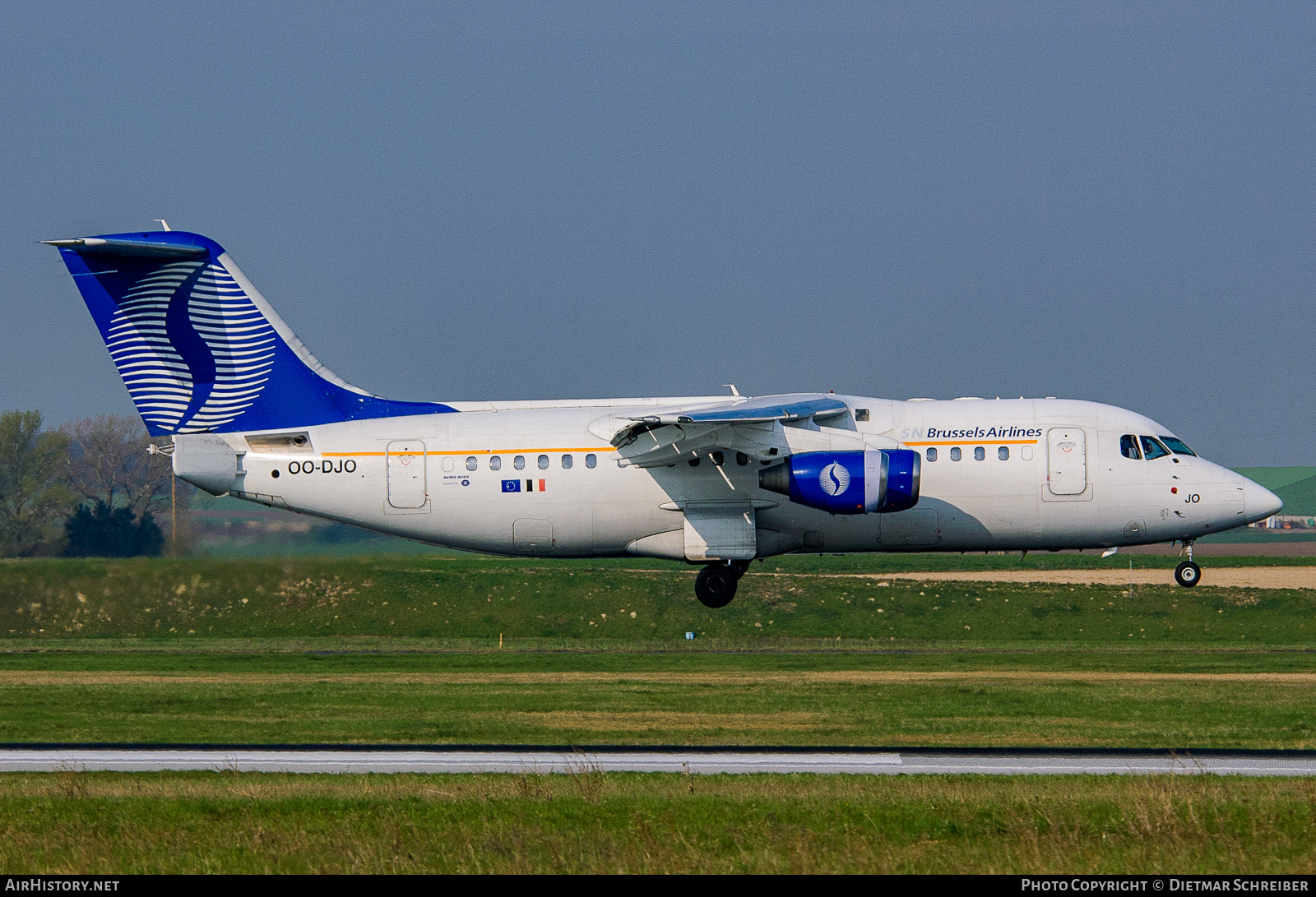 Aircraft Photo of OO-DJO | British Aerospace Avro 146-RJ85 | SN Brussels Airlines | AirHistory.net #763324