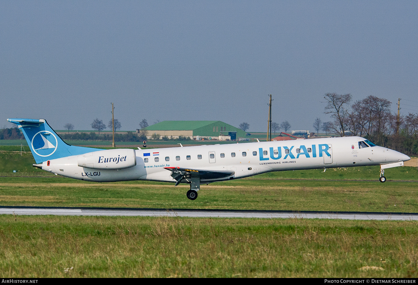 Aircraft Photo of LX-LGU | Embraer ERJ-145EP (EMB-145EP) | Luxair | AirHistory.net #763330