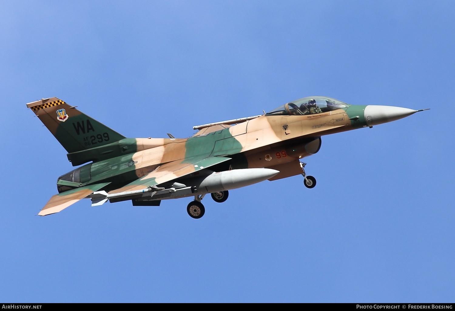 Aircraft Photo of 86-0299 / AF86-299 | General Dynamics F-16C Fighting Falcon | USA - Air Force | AirHistory.net #763410