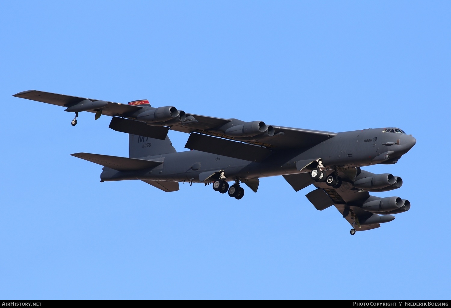 Aircraft Photo of 60-0060 | Boeing B-52H Stratofortress | USA - Air Force | AirHistory.net #763436