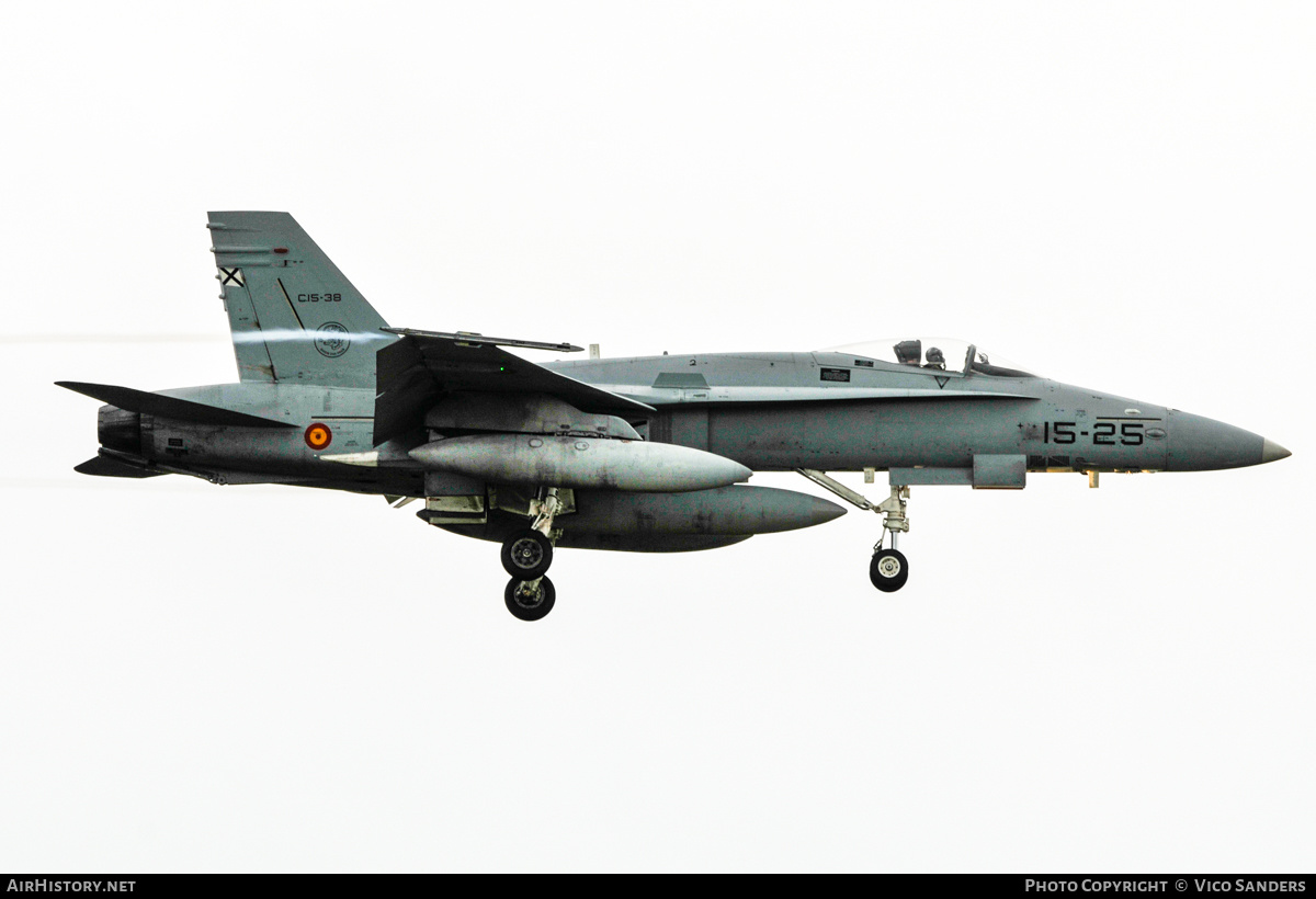 Aircraft Photo of C.15-38 | McDonnell Douglas EF-18M Hornet | Spain - Air Force | AirHistory.net #763444