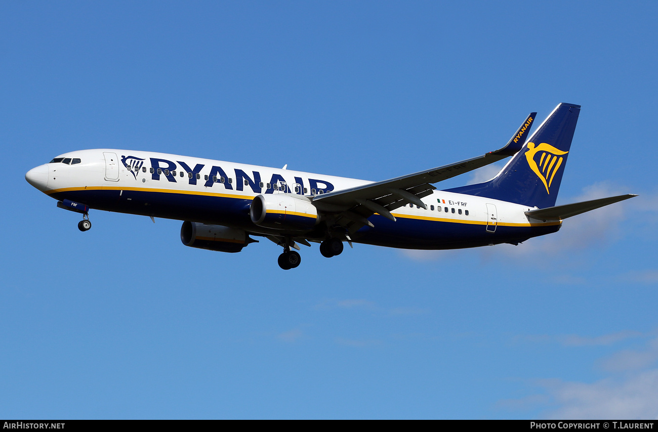 Aircraft Photo of EI-FRF | Boeing 737-8AS | Ryanair | AirHistory.net #763460
