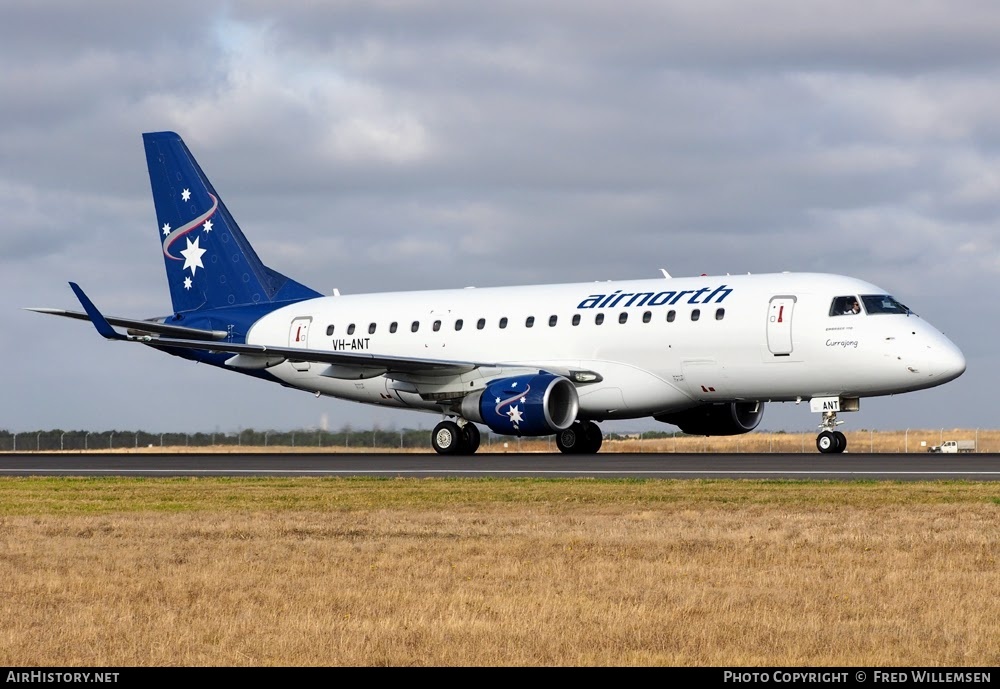 Aircraft Photo of VH-ANT | Embraer 170LR (ERJ-170-100LR) | Air North | AirHistory.net #763470