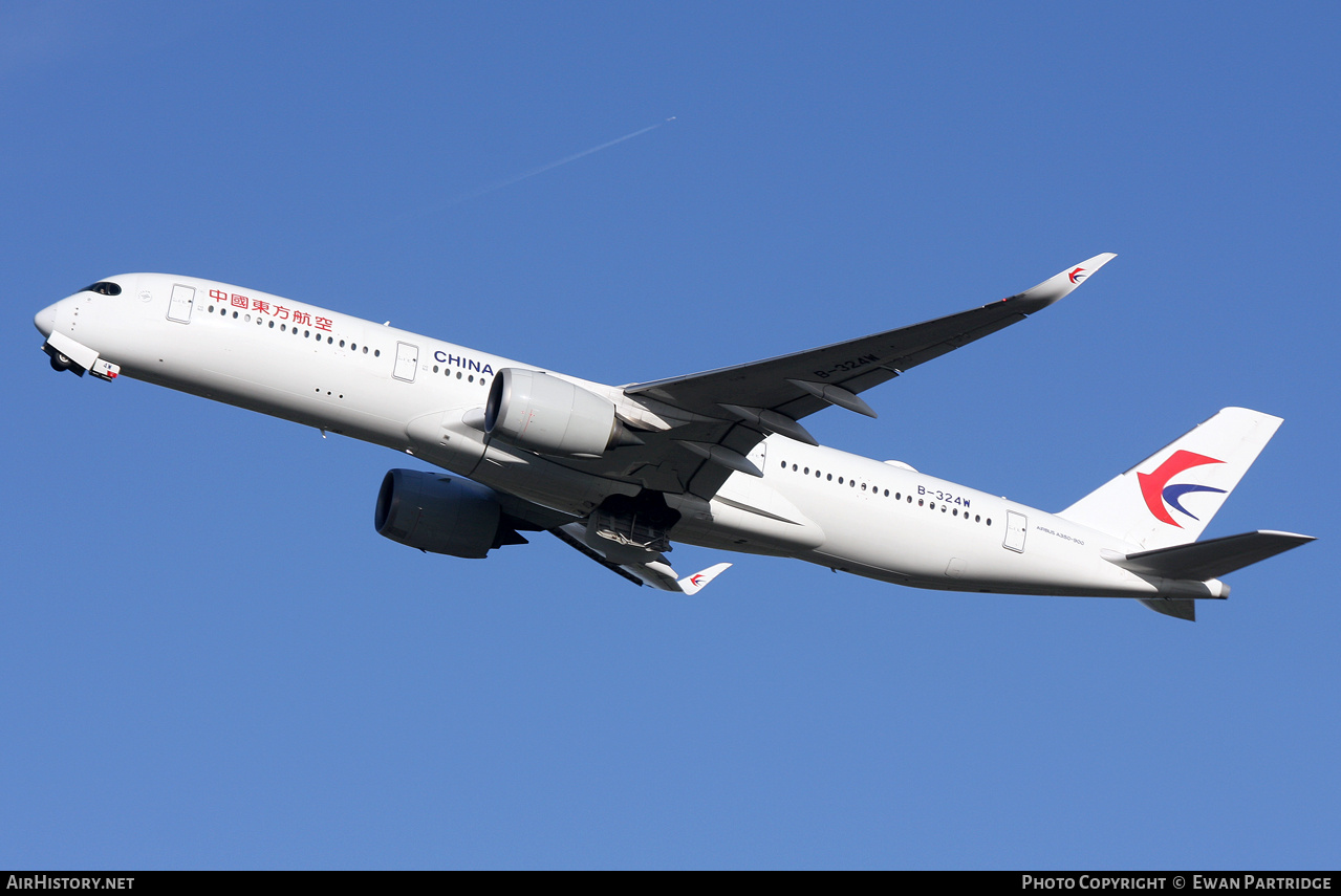 Aircraft Photo of B-324W | Airbus A350-941 | China Eastern Airlines | AirHistory.net #763505