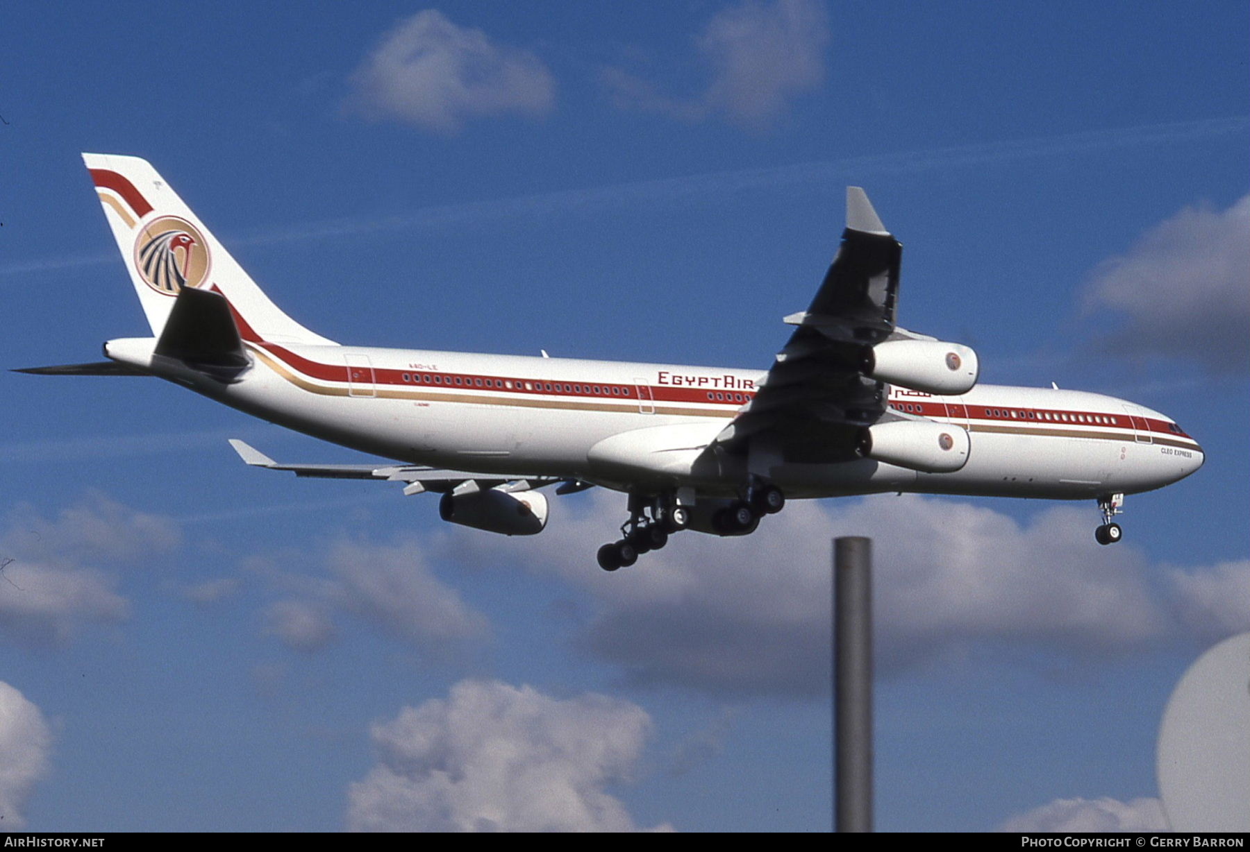Aircraft Photo of A4O-LE | Airbus A340-312 | EgyptAir | AirHistory.net #763524