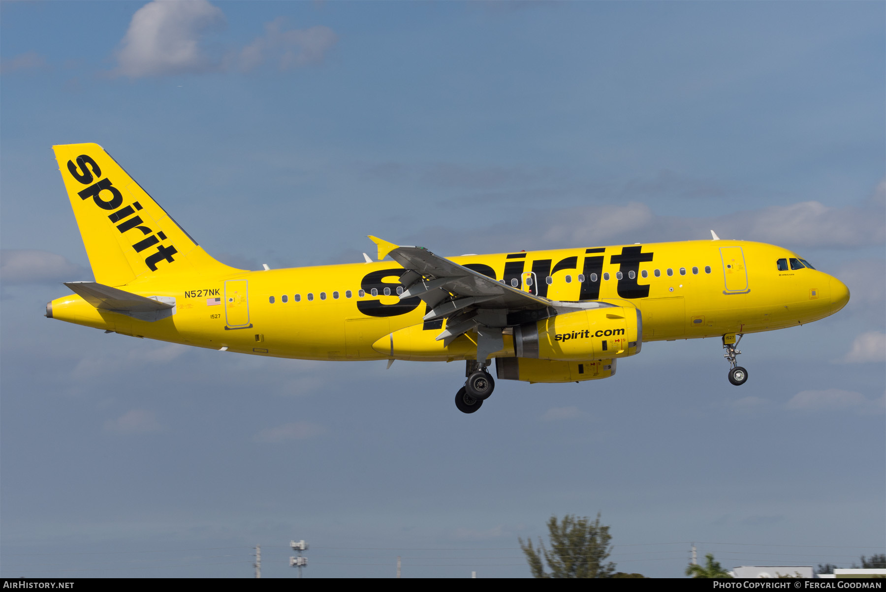 Aircraft Photo of N527NK | Airbus A319-132 | Spirit Airlines | AirHistory.net #763532