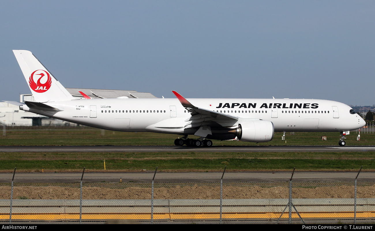 Aircraft Photo of F-WZGV | Airbus A350-941 | Japan Airlines - JAL | AirHistory.net #763579