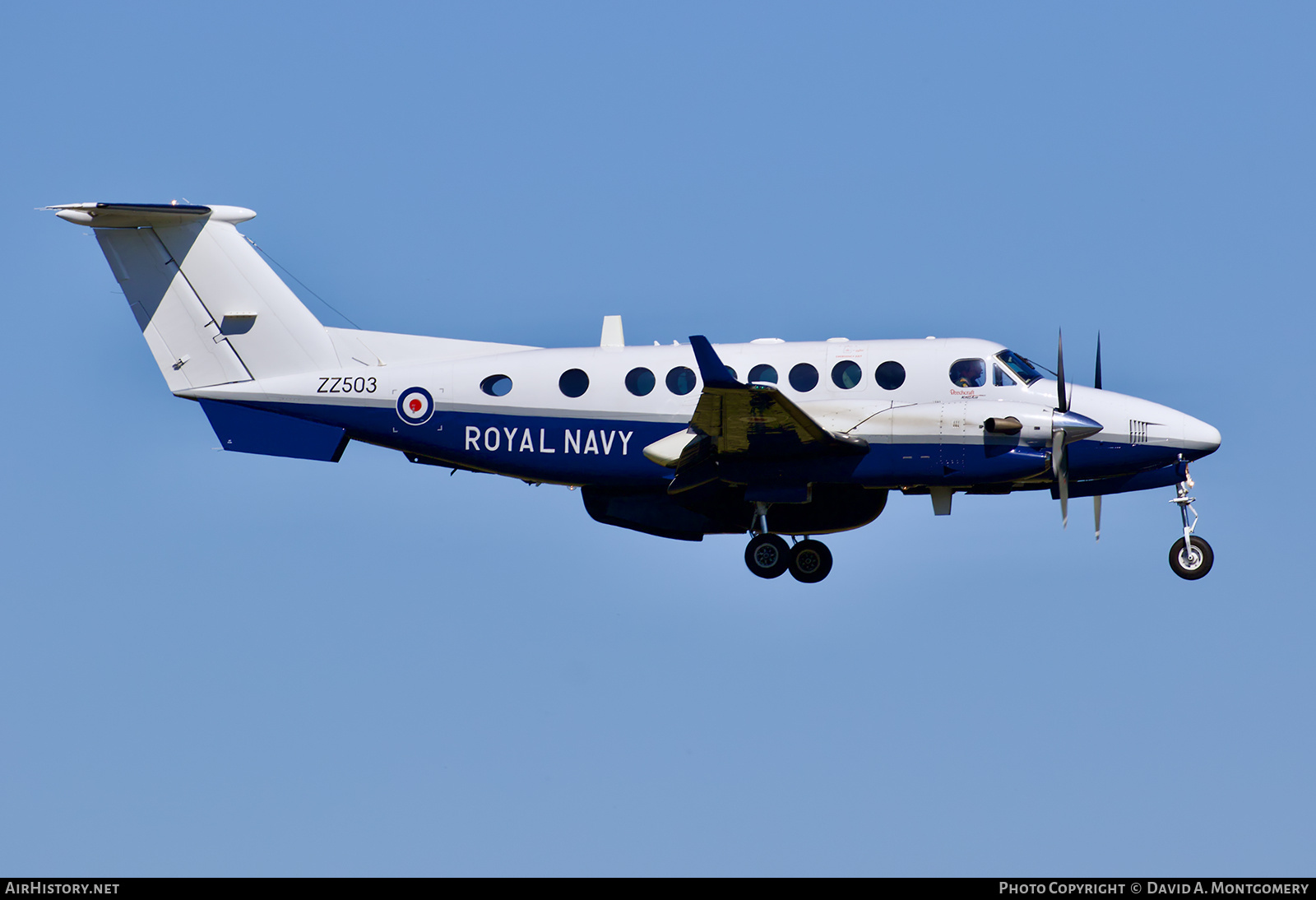 Aircraft Photo of ZZ503 | Hawker Beechcraft 350CER Avenger T1 (300C) | UK - Navy | AirHistory.net #763600