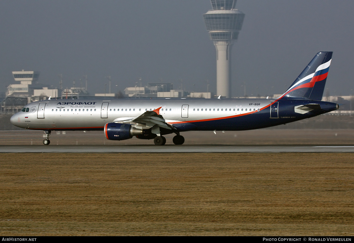 Aircraft Photo of VP-BQR | Airbus A321-211 | Aeroflot - Russian Airlines | AirHistory.net #763683