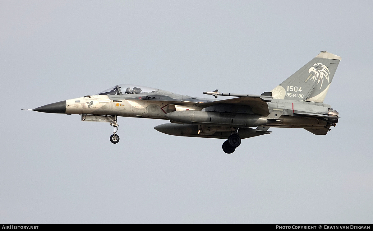 Aircraft Photo of 1504 / 95-8136 | AIDC F-CK-1C Hsung Ying | Taiwan - Air Force | AirHistory.net #763698