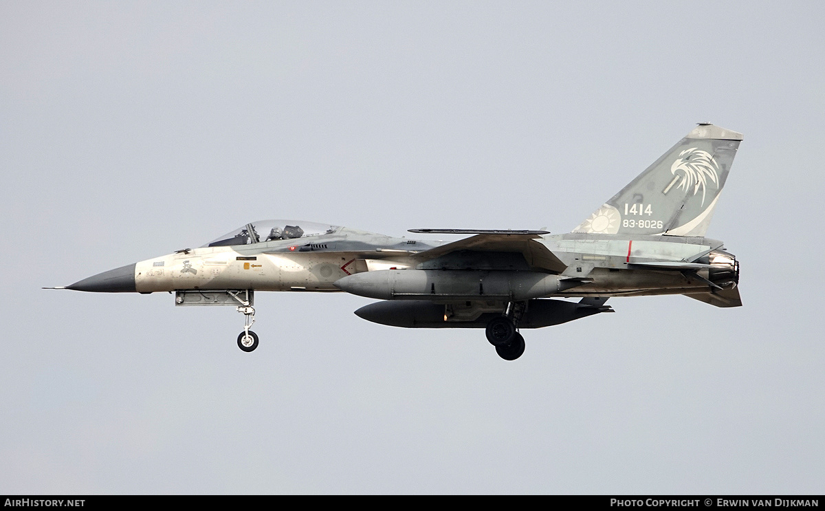Aircraft Photo of 1414 / 83-8026 | AIDC F-CK-1C Hsung Ying | Taiwan - Air Force | AirHistory.net #763702