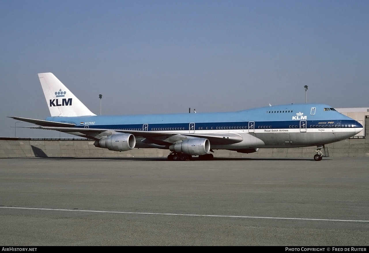 Aircraft Photo of N1298E | Boeing 747-206B | KLM - Royal Dutch Airlines | AirHistory.net #763704