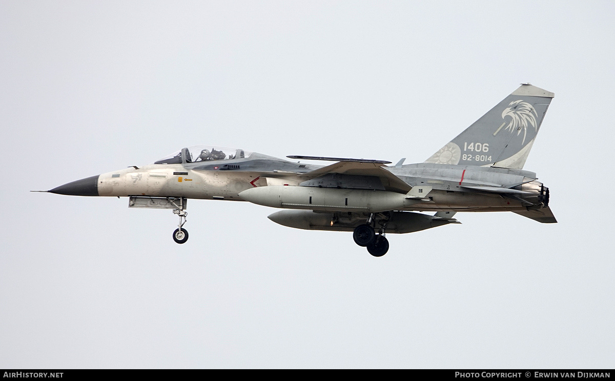 Aircraft Photo of 1406 / 82-8014 | AIDC F-CK-1C Hsung Ying | Taiwan - Air Force | AirHistory.net #763711