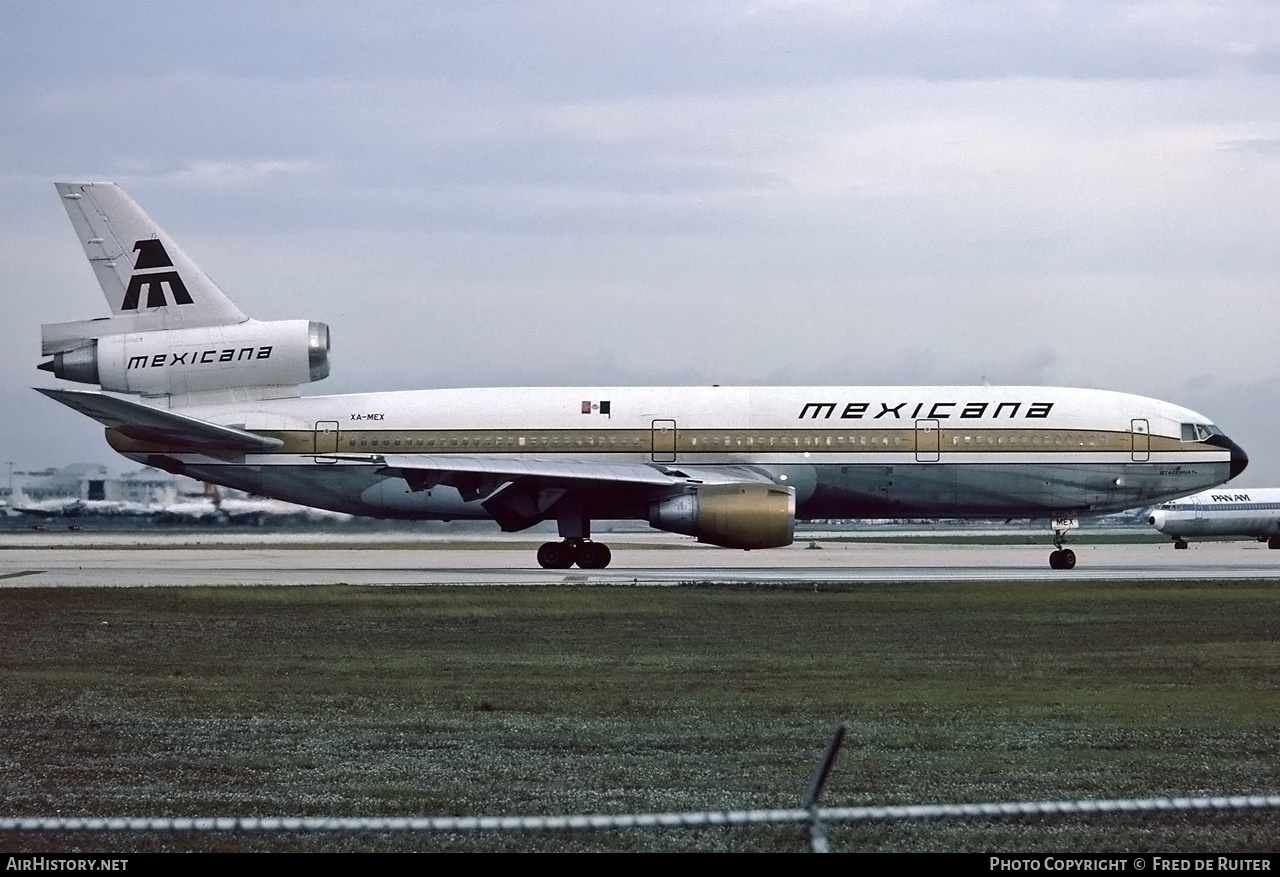 Aircraft Photo of XA-MEX | McDonnell Douglas DC-10-15 | Mexicana | AirHistory.net #763733