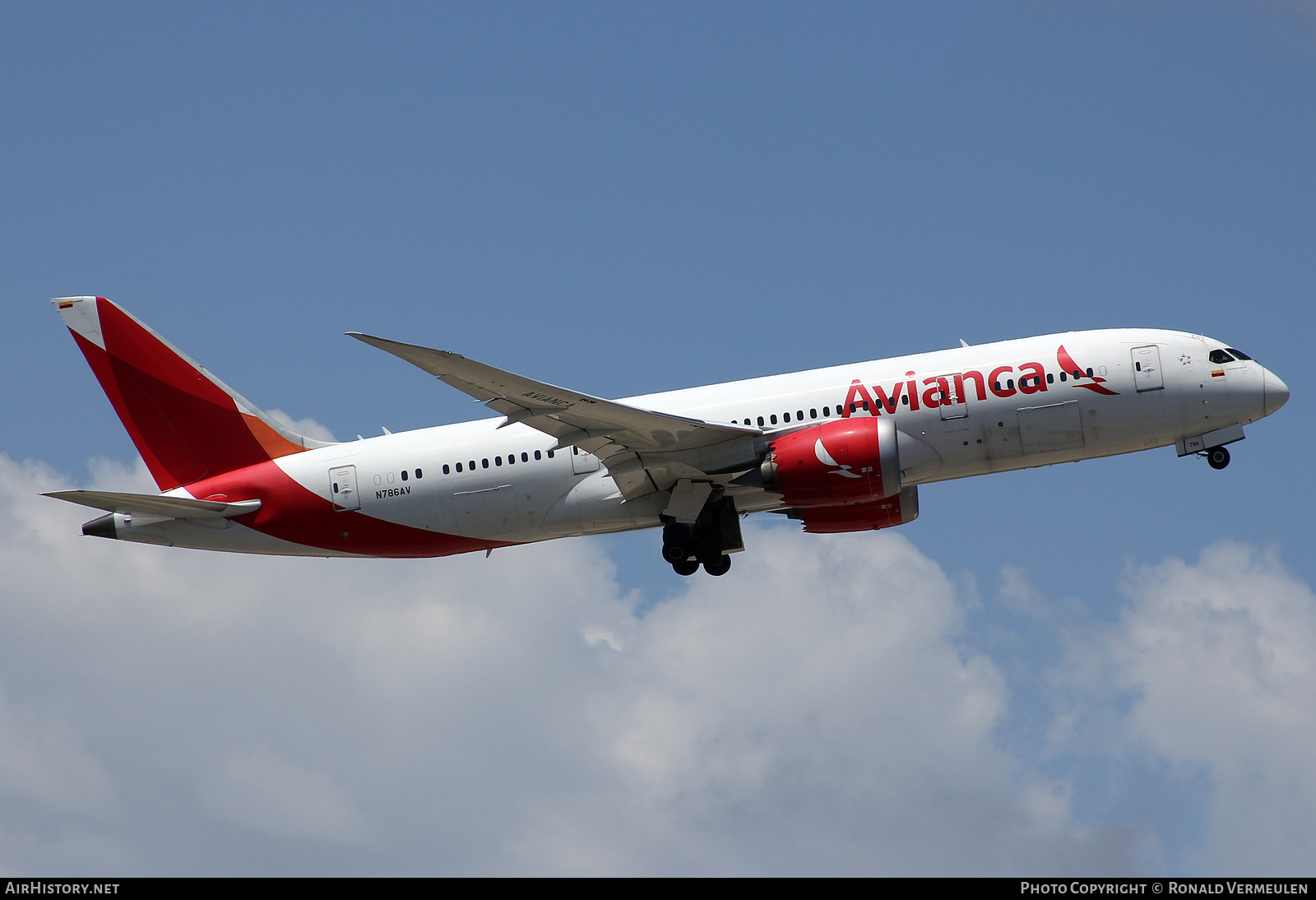 Aircraft Photo of N786AV | Boeing 787-8 Dreamliner | Avianca | AirHistory.net #763750