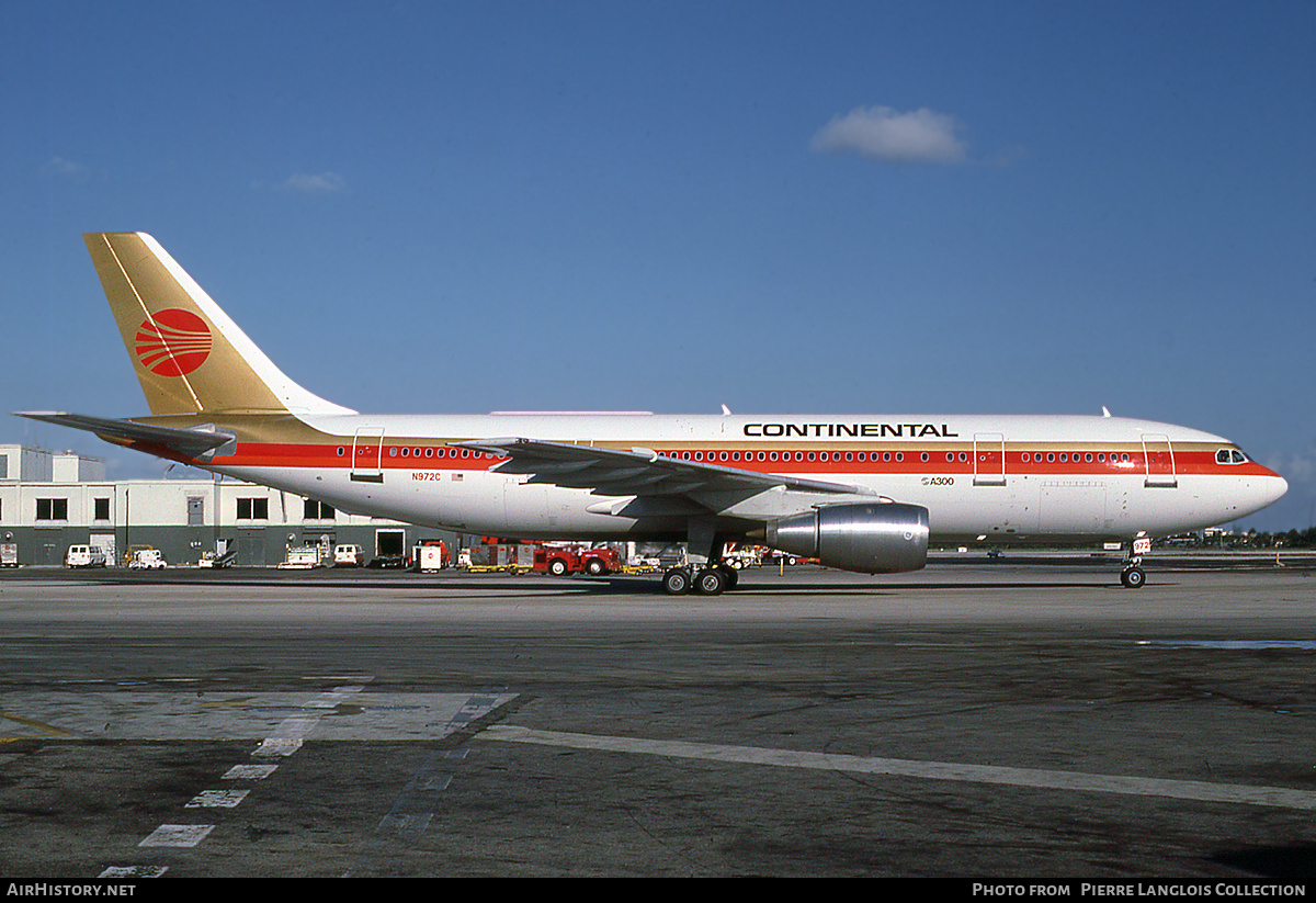 Aircraft Photo of N972C | Airbus A300B4-203 | Continental Airlines | AirHistory.net #763760