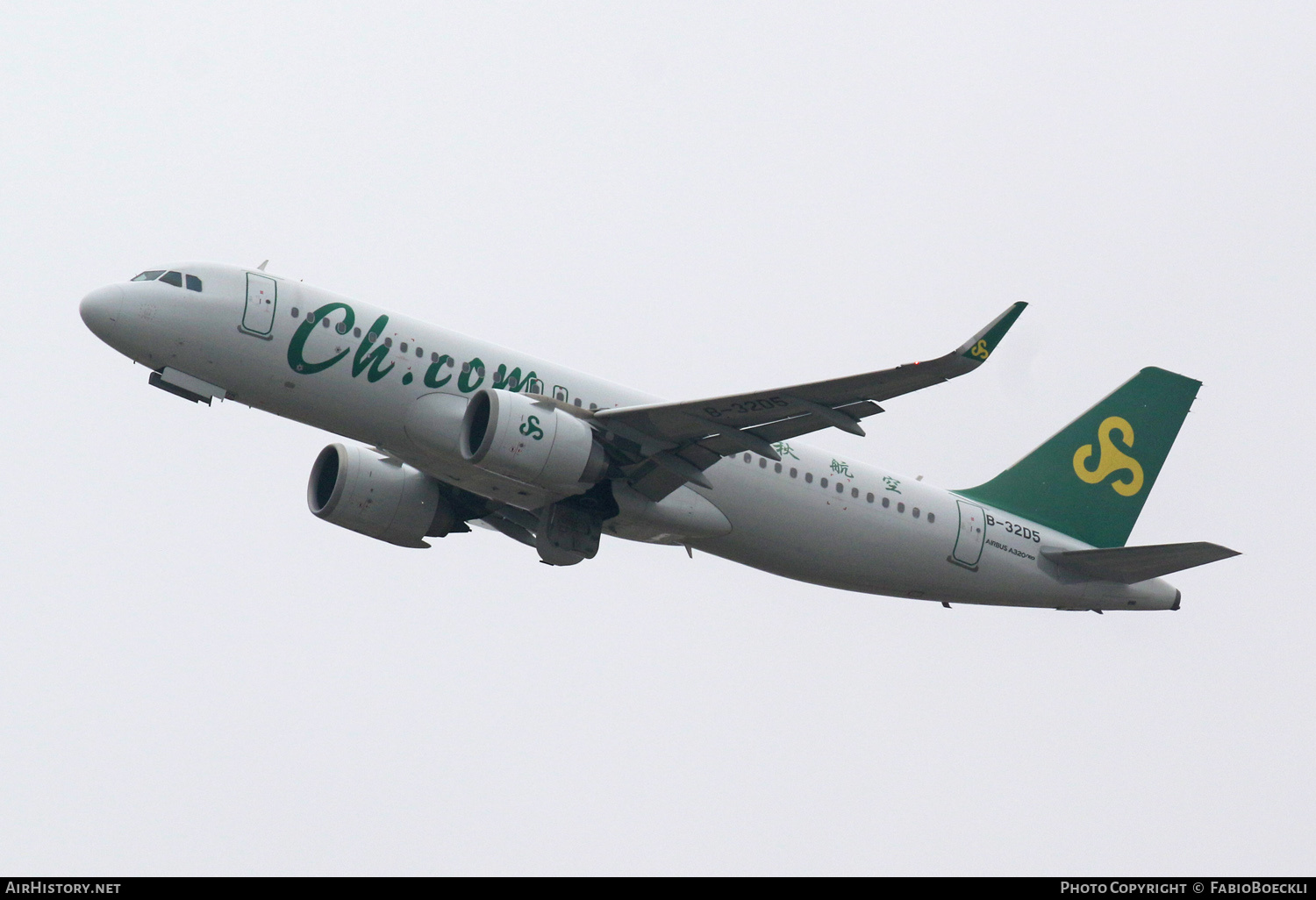 Aircraft Photo of B-32D5 | Airbus A320-251N | Spring Airlines | AirHistory.net #763767