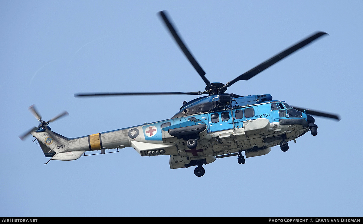 Aircraft Photo of 2251 | Eurocopter EC-225LP Super Puma Mk2+ | Taiwan - Air Force | AirHistory.net #763793