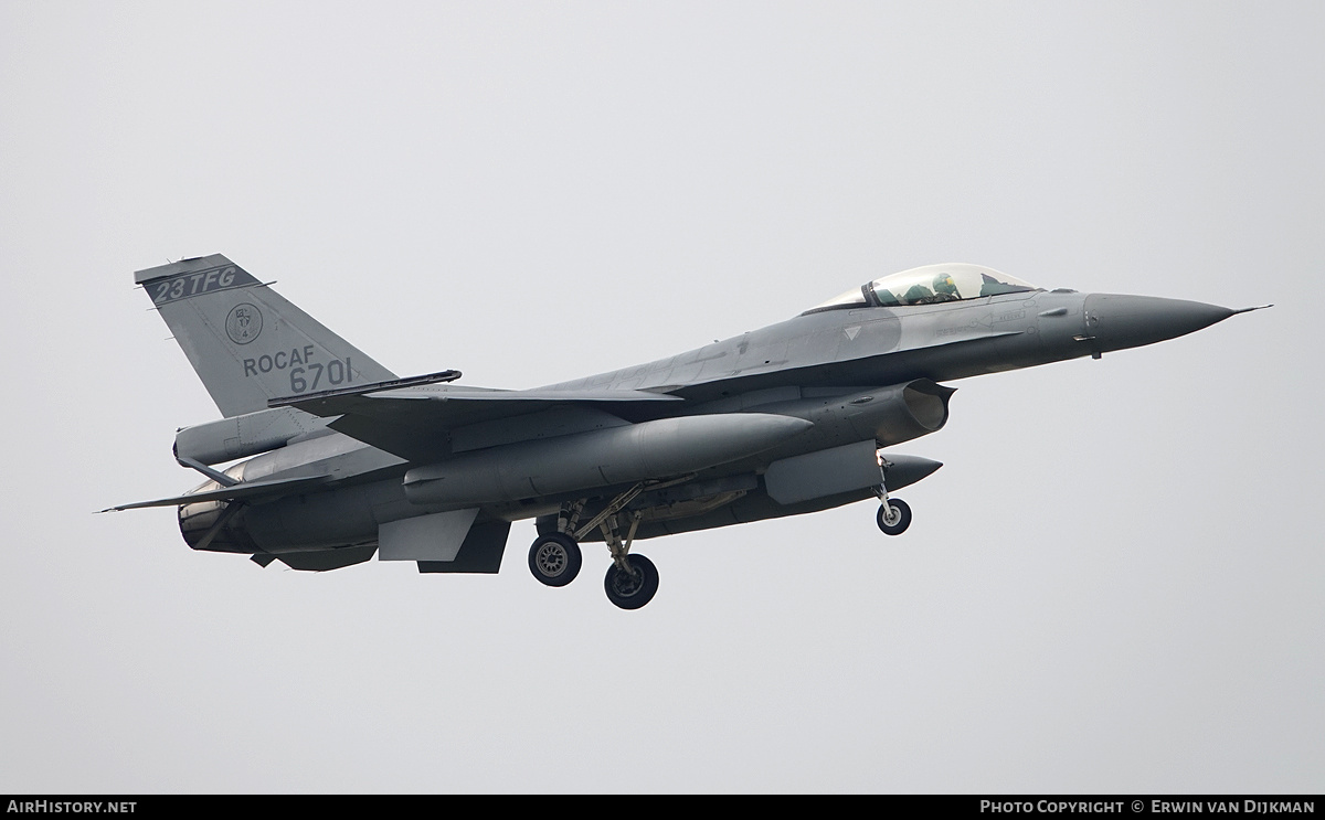 Aircraft Photo of 6701 | Lockheed Martin F-16A-72V Fighting Falcon | Taiwan - Air Force | AirHistory.net #763802