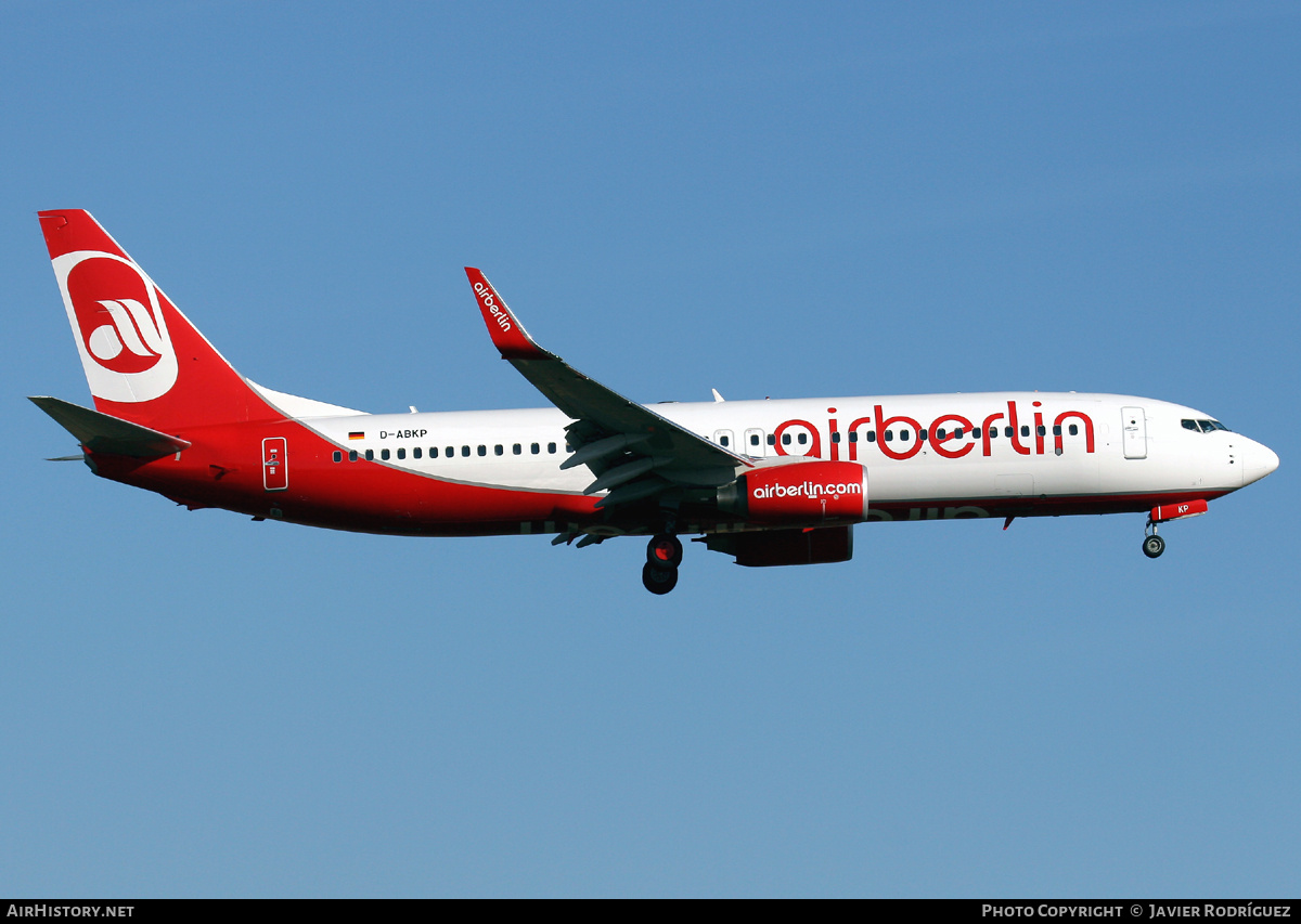 Aircraft Photo of D-ABKP | Boeing 737-86J | Air Berlin | AirHistory.net #763839