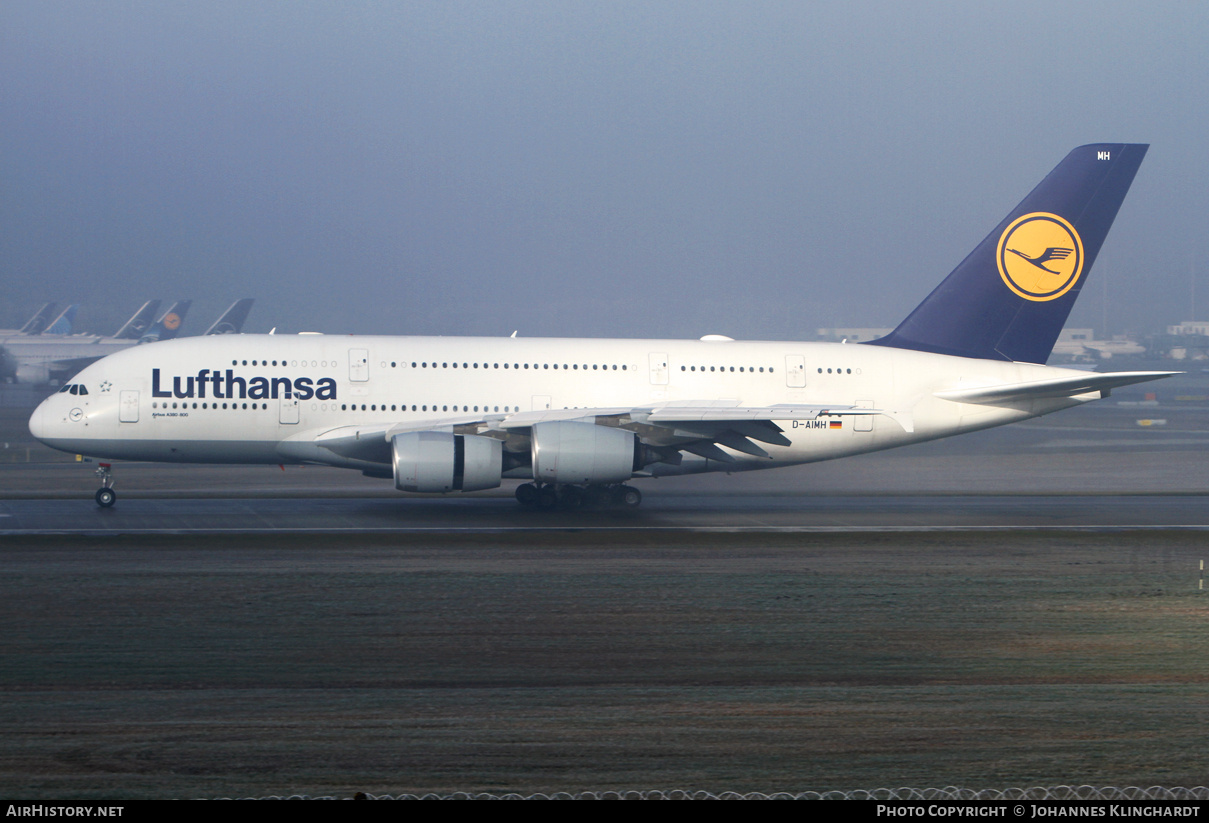 Aircraft Photo of D-AIMH | Airbus A380-841 | Lufthansa | AirHistory.net #763908