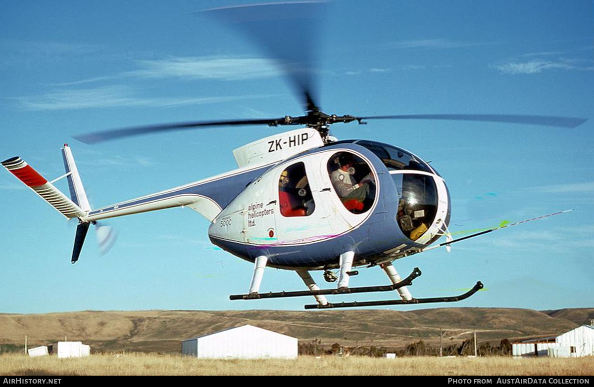 Aircraft Photo of ZK-HIP | Hughes 500C (369HS) | Alpine Helicopters | AirHistory.net #763918
