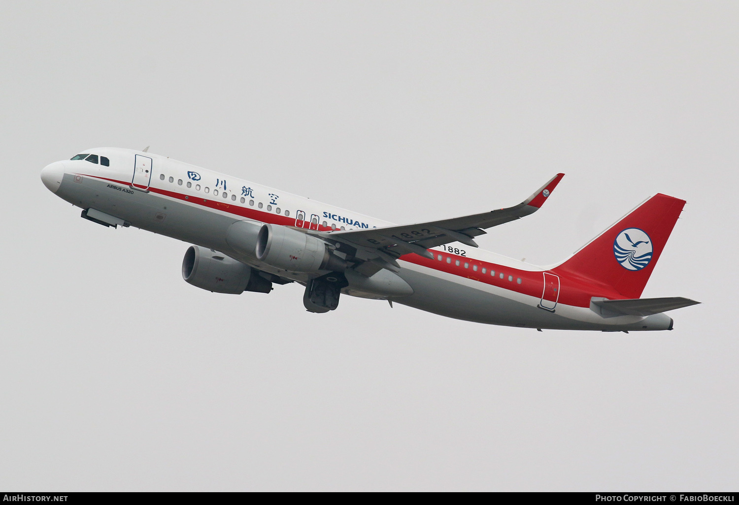 Aircraft Photo of B-1882 | Airbus A320-214 | Sichuan Airlines | AirHistory.net #763947