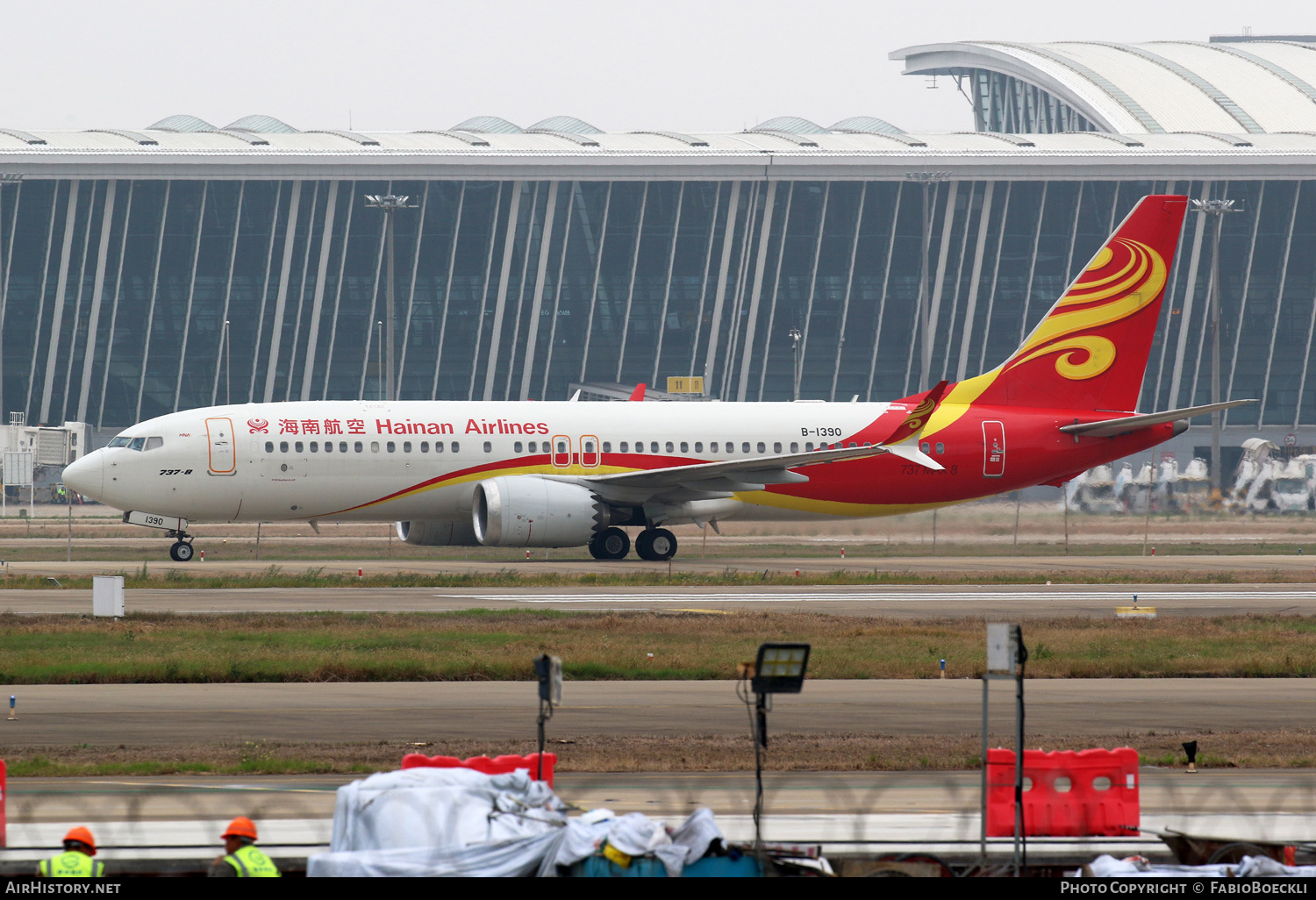 Aircraft Photo of B-1390 | Boeing 737-8 Max 8 | Hainan Airlines | AirHistory.net #763948