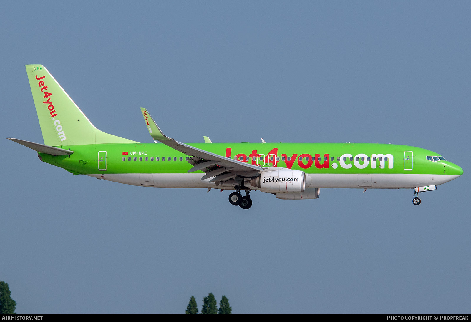 Aircraft Photo of CN-RPE | Boeing 737-8K5 | Jet4you | AirHistory.net #763963
