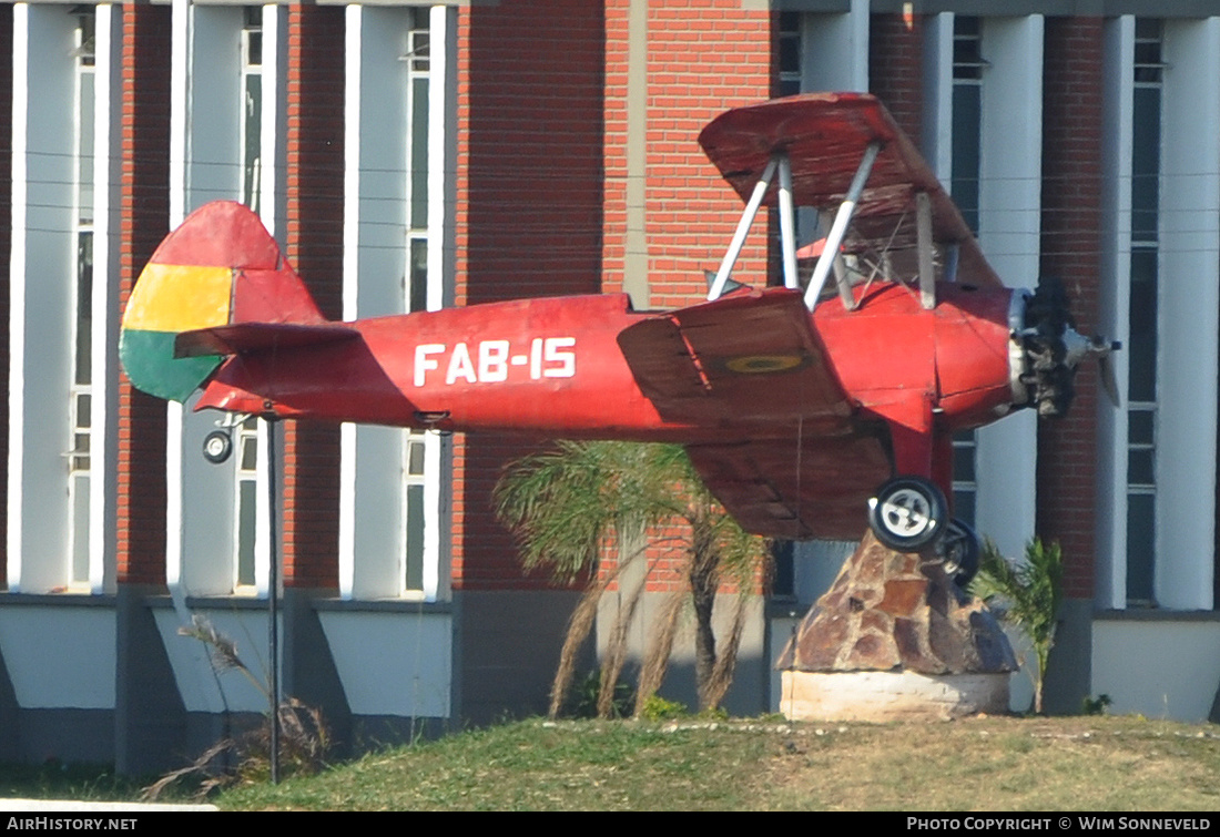 Aircraft Photo of FAB-15 | Stearman PT-17 Kaydet (A75N1) | Bolivia - Air Force | AirHistory.net #764085