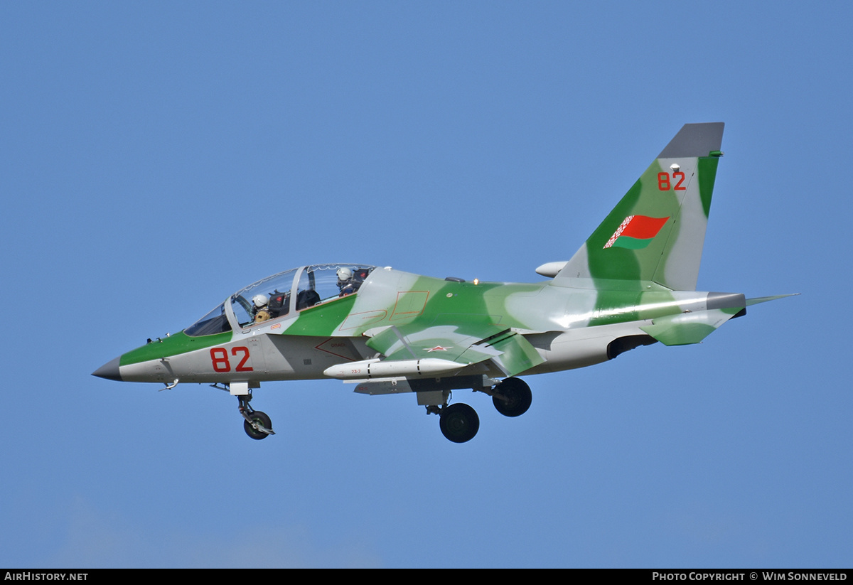 Aircraft Photo of 82 red | Yakovlev Yak-130 | Belarus - Air Force | AirHistory.net #764097