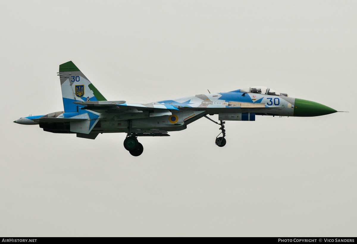 Aircraft Photo of 30 blue | Sukhoi Su-27S | Ukraine - Air Force | AirHistory.net #764116