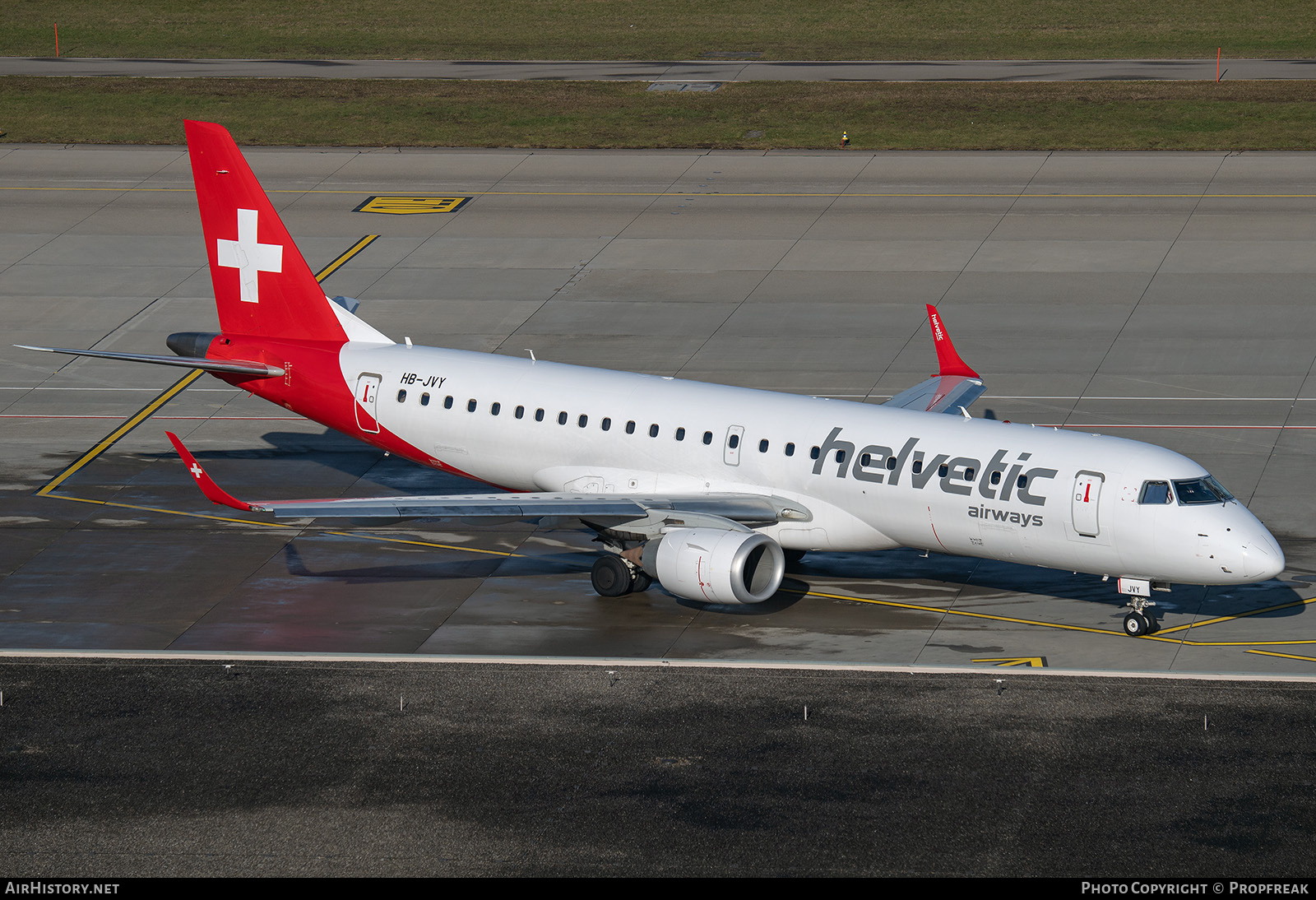 Aircraft Photo of HB-JVY | Embraer 190STD (ERJ-190-100STD) | Helvetic Airways | AirHistory.net #764119