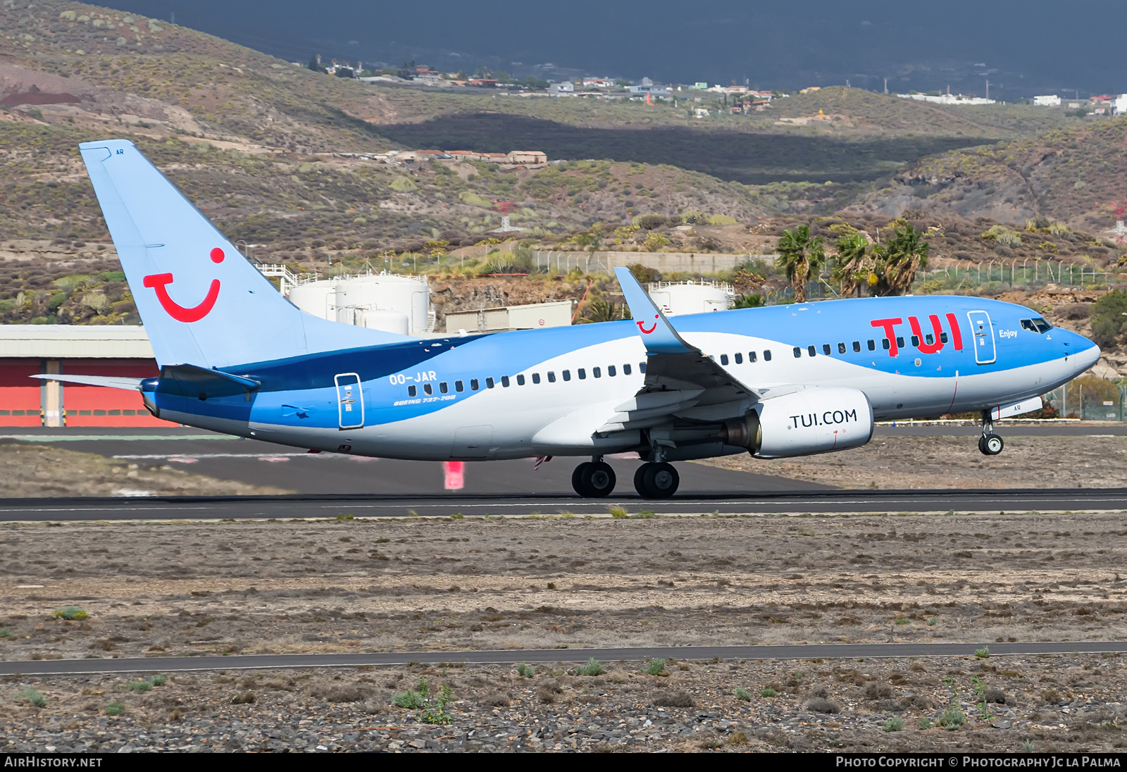 Aircraft Photo of OO-JAR | Boeing 737-7K5 | TUI | AirHistory.net #764123