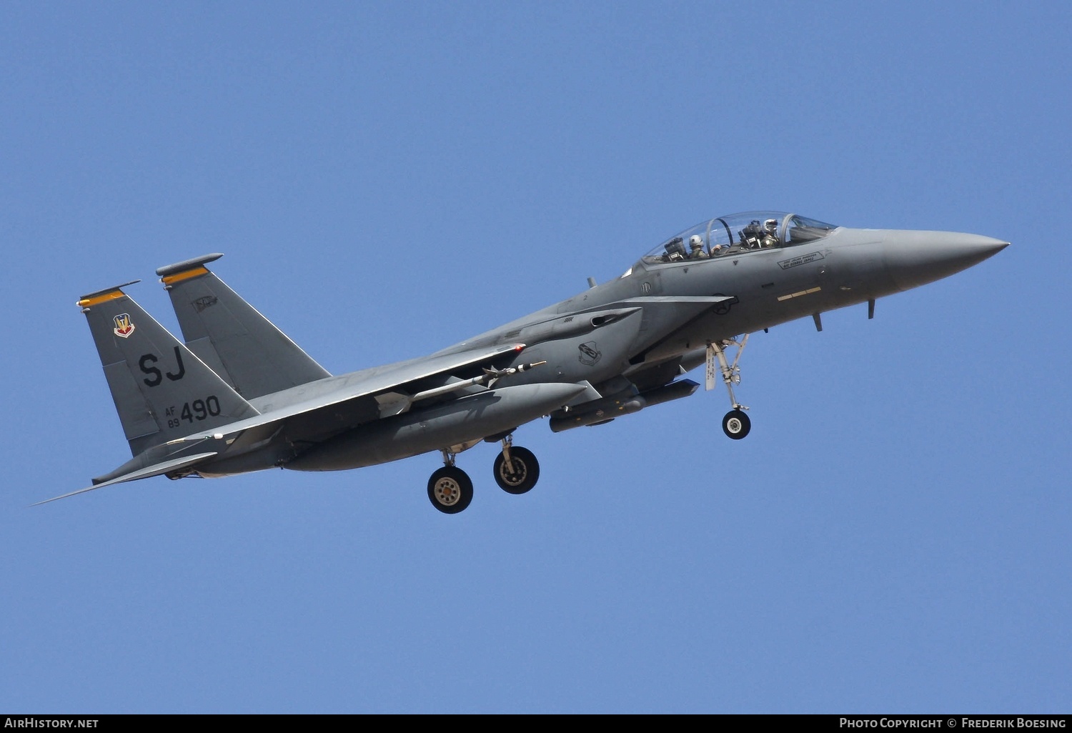 Aircraft Photo of 89-0490 / AF89-490 | Boeing F-15E Strike Eagle | USA - Air Force | AirHistory.net #764139