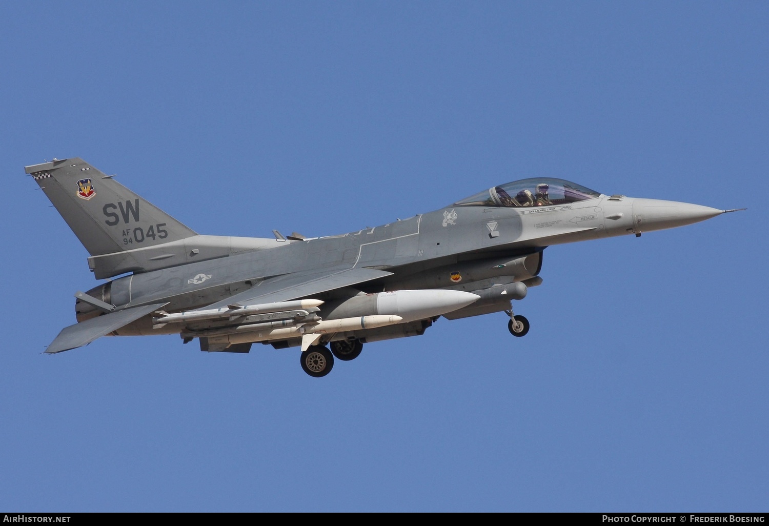 Aircraft Photo of 94-0045 | General Dynamics F-16CM Fighting Falcon | USA - Air Force | AirHistory.net #764141