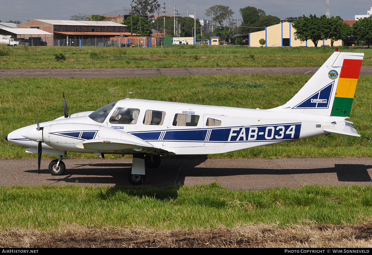 Aircraft Photo of FAB-034 | Embraer EMB-810D Seneca III | Bolivia - Air Force | AirHistory.net #764178