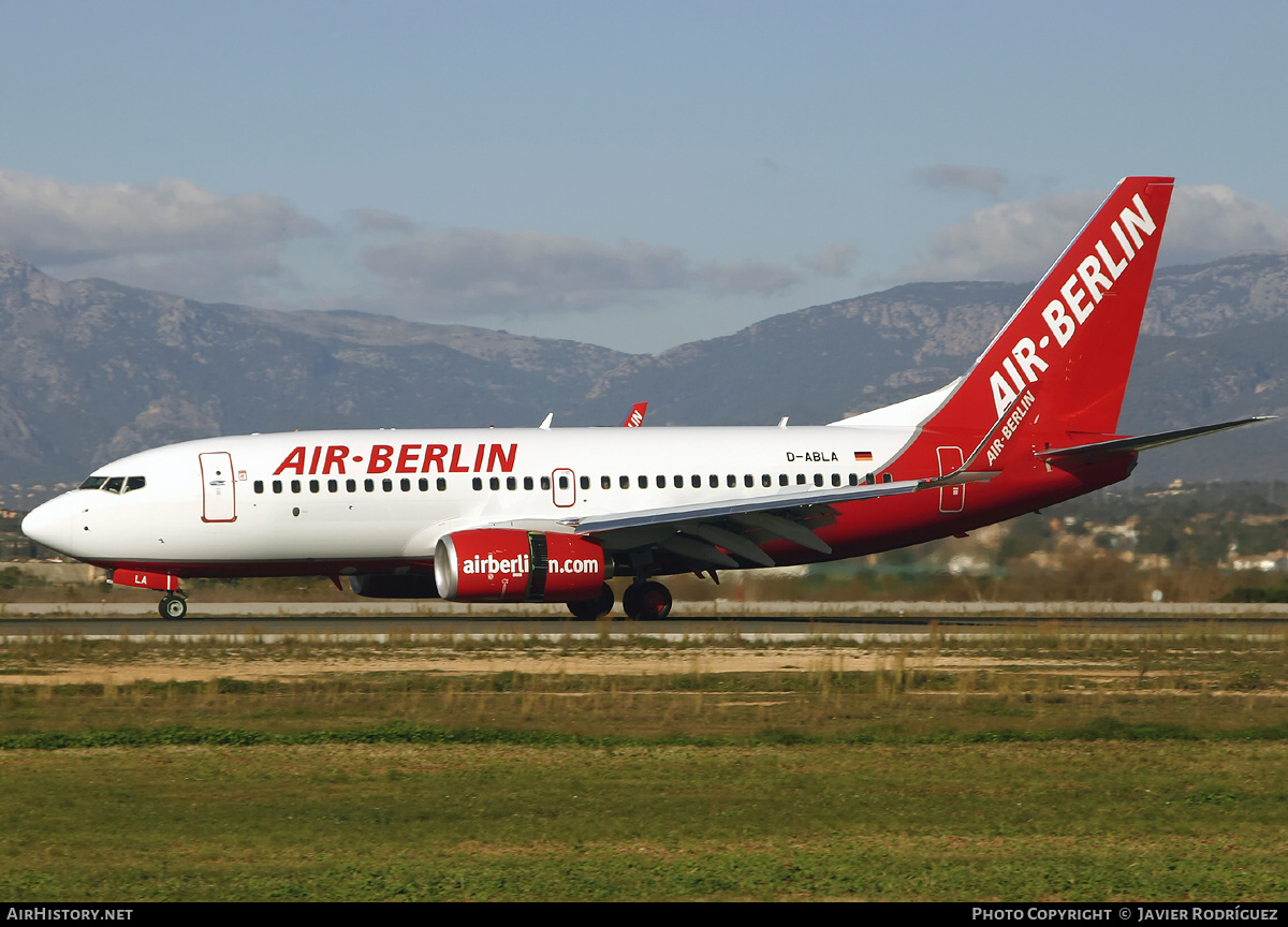 Aircraft Photo of D-ABLA | Boeing 737-76J | Air Berlin | AirHistory.net #764217